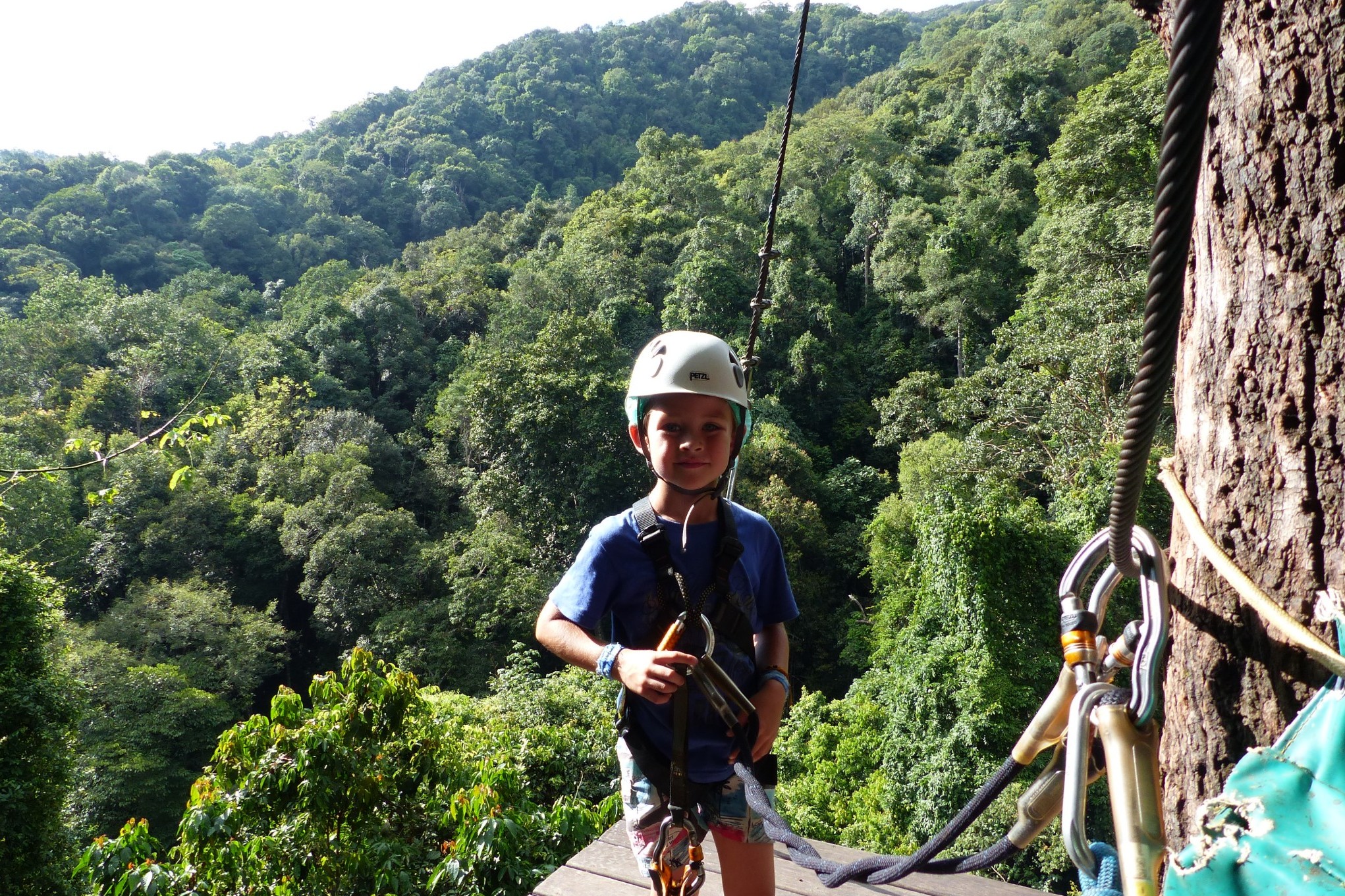 Zip-Lining in Chiang Mai with a 5 year old kid