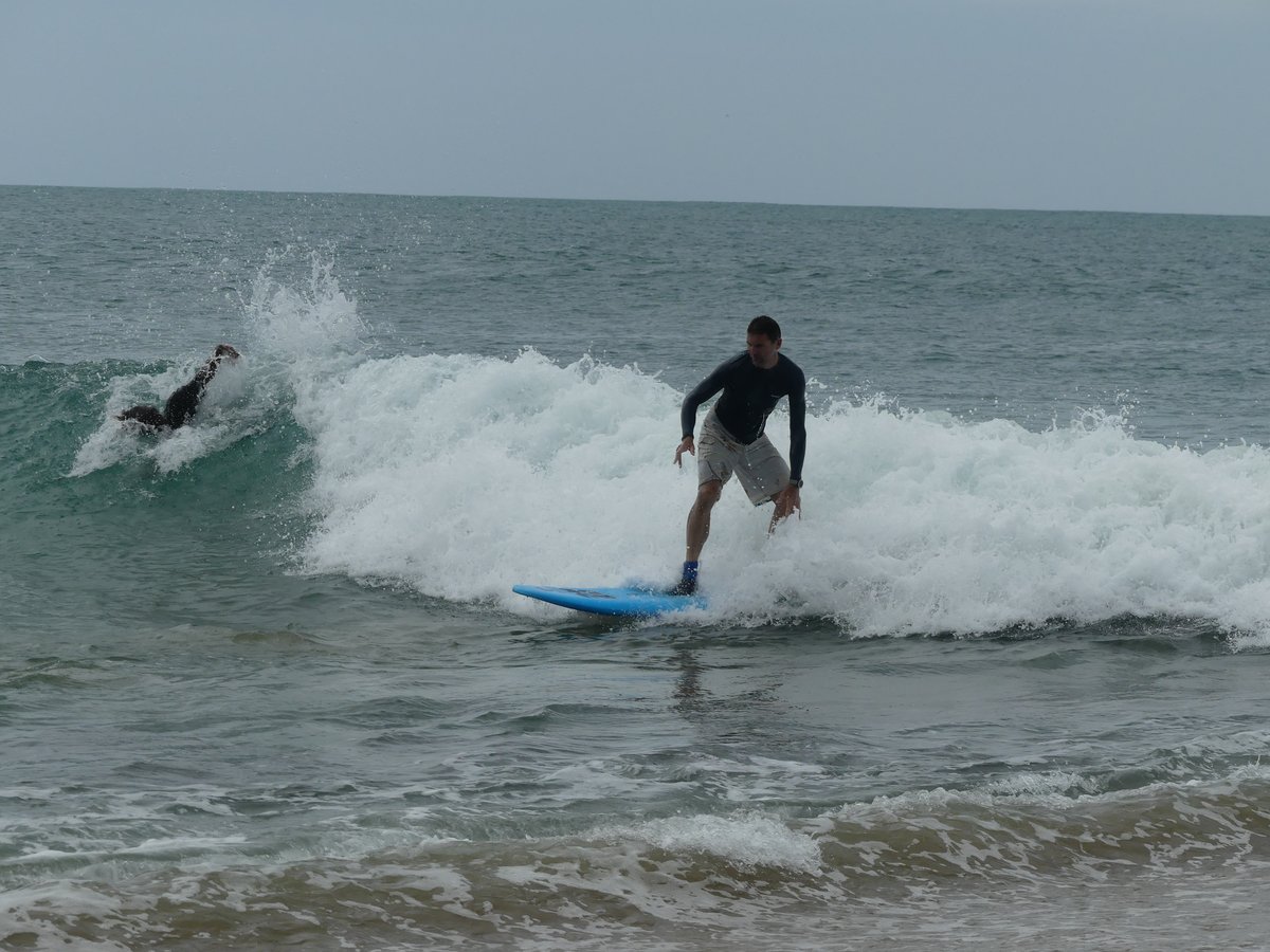 Jesper riding a wave at Arugam Bay