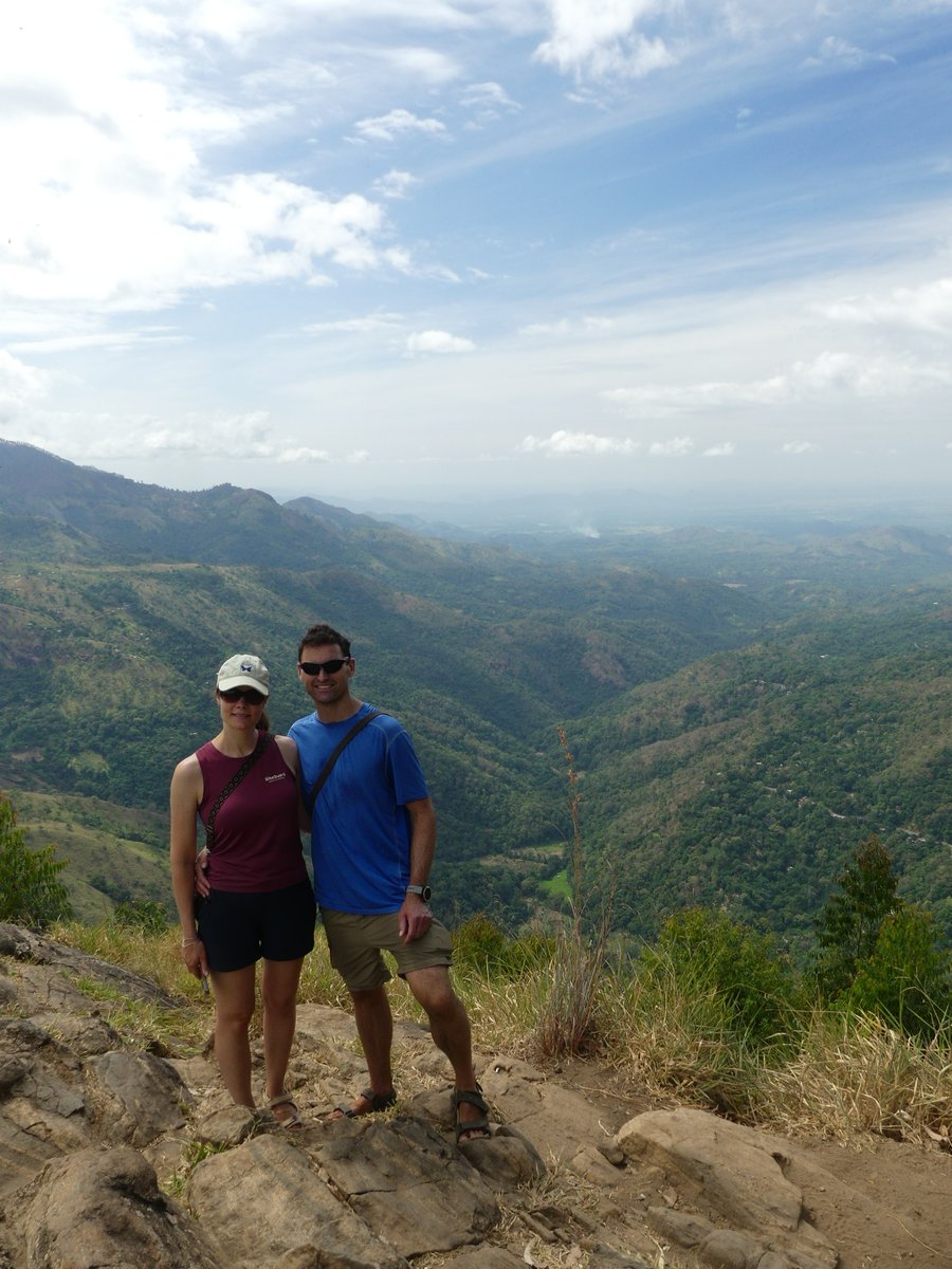 Line and Jesper at the Ella Rock summit