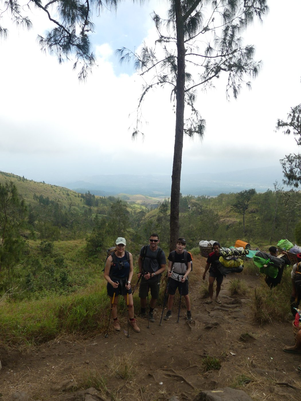 The climbing trail on the first day