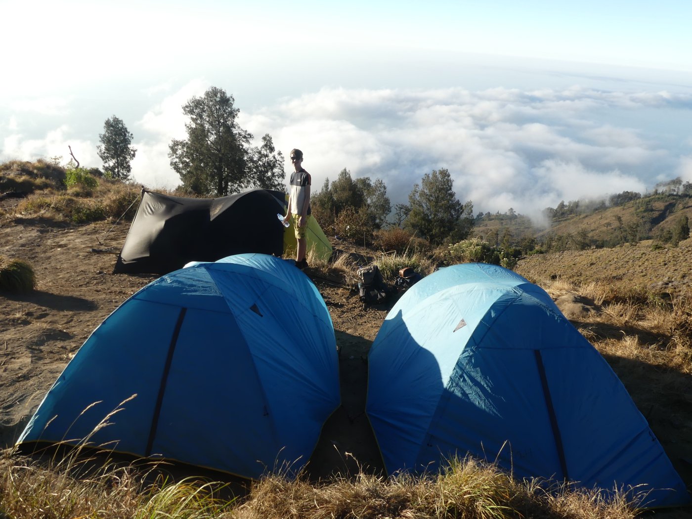 The long descent on the final day into greener terrain