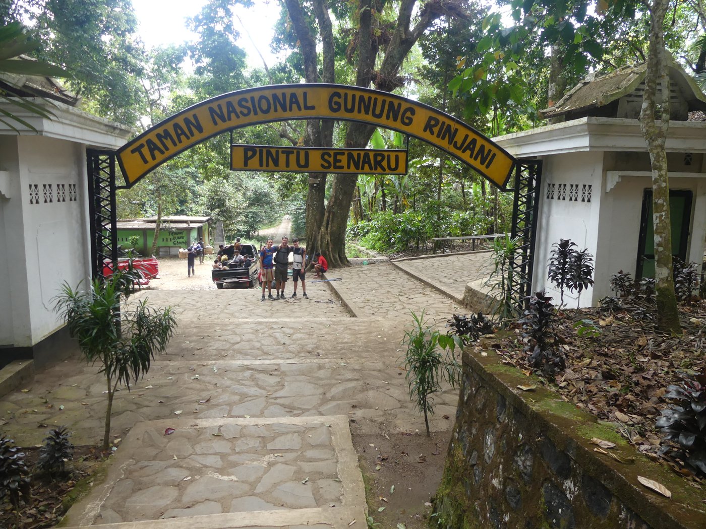 The Senaru park gate at the end of the trek